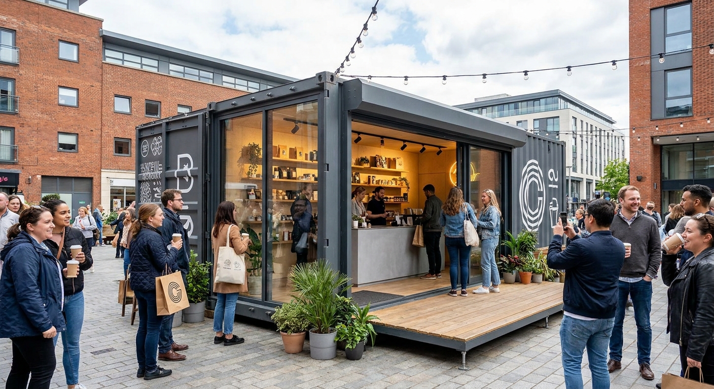 Can a Pop Up Shop in a Shipping Container Build Buzz Fast?