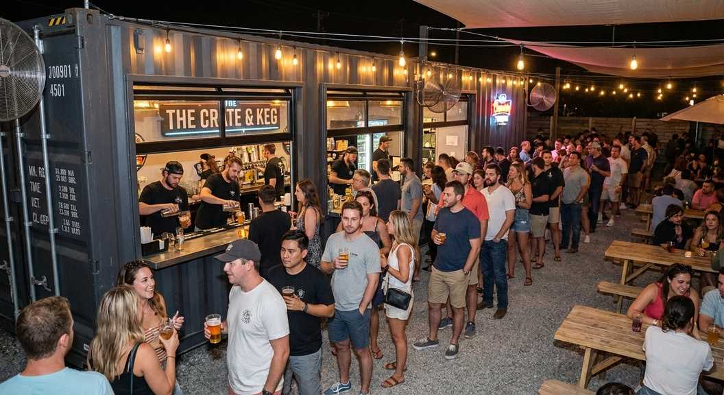 Can a Shipping Container Bar Handle High-Volume Weekend Crowds?