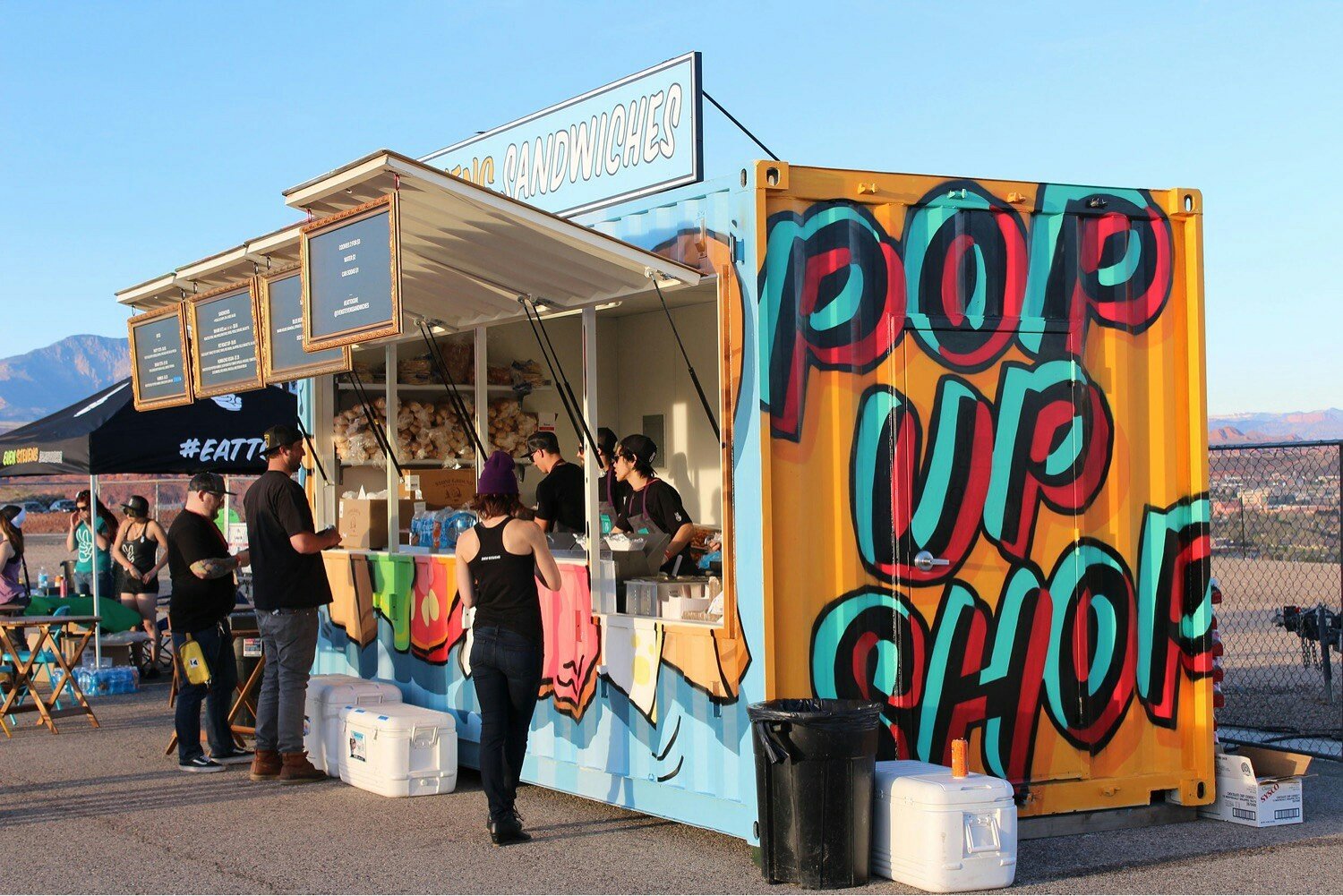 Event container. Container food Court Design ideas.