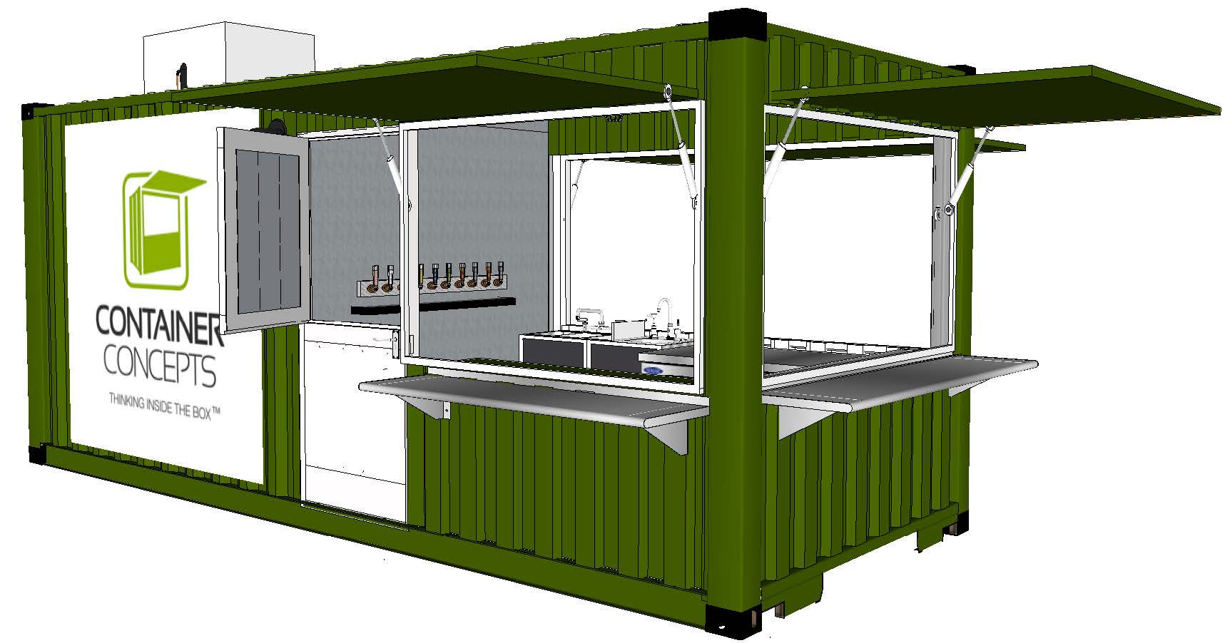 20’ Beer Concept™ Bar Containers® Concepts