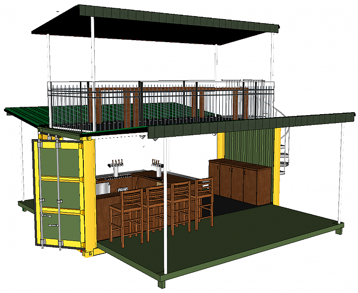 20' Flip Out Event Container